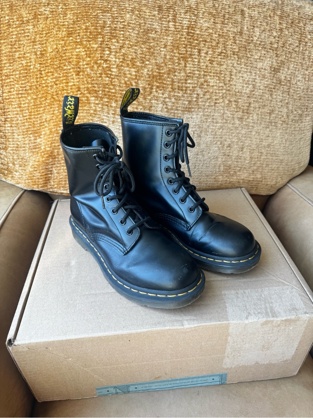 Dr. Martens 1460 Black Leather Boots Women’s 7